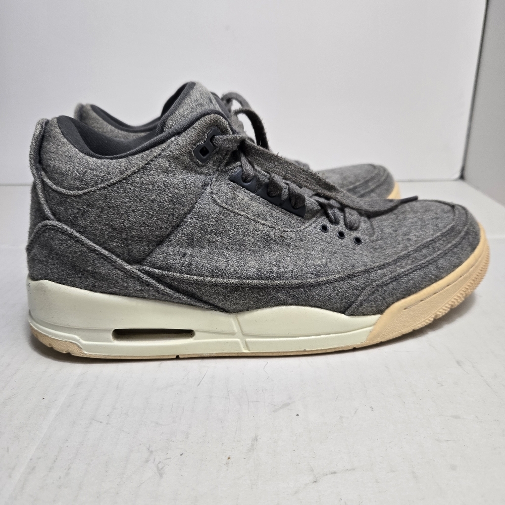 Size 11 - Air Jordan 3 Retro Wool Men Sz 11 Grey Athletic Sport Casual